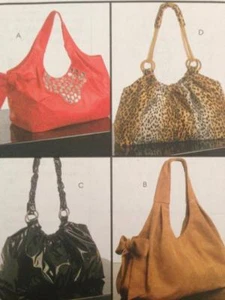 McCalls Sewing Pattern 5719 Hobo Bags Four Styles Handbag Uncut Fashion Craft - Picture 1 of 3