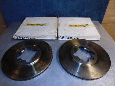 Rotores de freno delanteros Toyota Celica GT XT Supra 1977-85 Lucas GR680 43512-14080 Foto 1 de 4