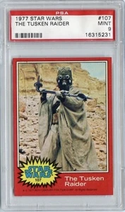 Topps 1977 Star Wars Card “The Tusken Raider”#107 PSA 9 Mint Low Pop - Picture 1 of 2