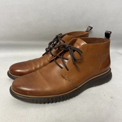 Bota Cole Haan Masculina 2.ZeroGrand Chukka Couro Marrom Britânico Estilo Java C28944 - Imagem 1 de 4