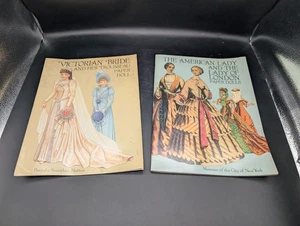 The American Lady And The Lady Of London Victorian Bride Paper Doll Book Lot - Picture 1 of 7