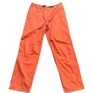 Structure Carpenter Cargo Mens Medium Pants Orange Nylon Vintage 90s Rare Find - Picture 1 of 13