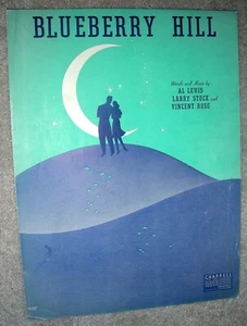 1940 I Found My Thrill on BLUEBERRY HILL Vintage Sheet Music by Lewis Stock Rose - Picture 1 of 4