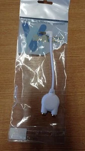 Nuevo divisor de auriculares Link chapado en oro de 3,5 mm dos usuarios de una salida blanco - Imagen 1 de 12