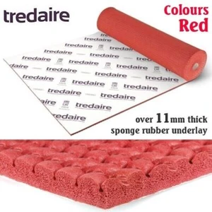 Tredaire Colours Red Sponge Rubber Carpet Underlay - top of the range - Picture 1 of 1