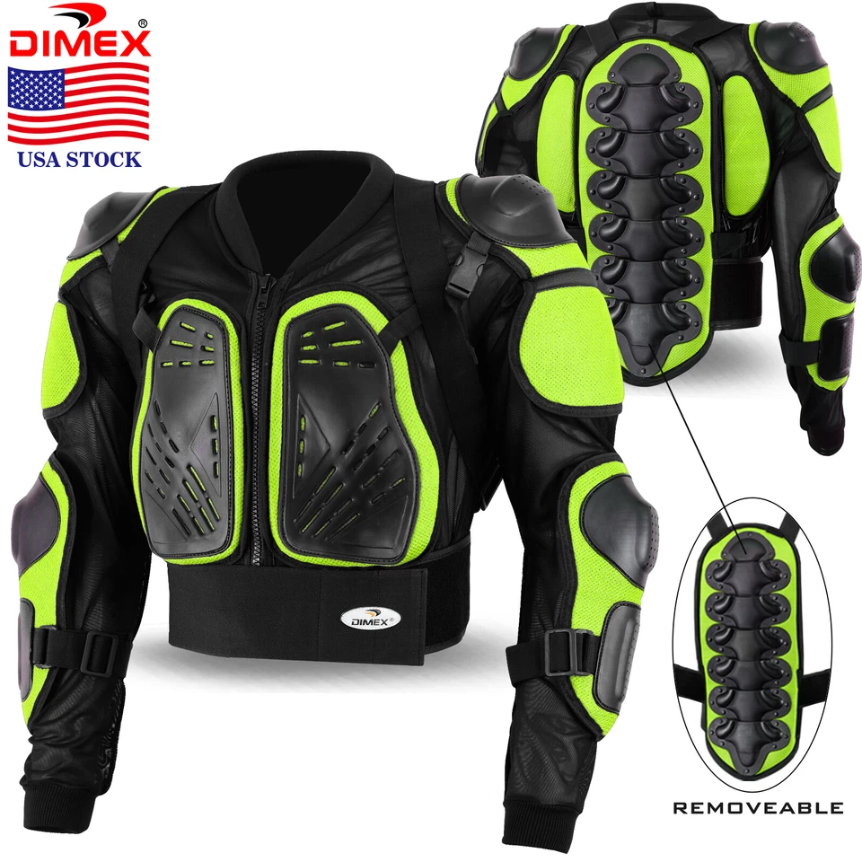 Chaleco protector de motocicleta Body Armour chaqueta de seguridad columna pecho carreras moto Foto 1 de 1