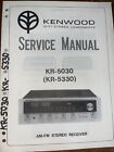 Kenwood Kr-5030 5330 Service Manual Am Fm Stereo Reciever Original