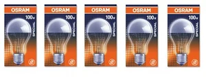 5x OSRAM Special Kopfspiegellampe E27 100W SILBER EEK: G (Spektrum A bis G) - Bild 1 von 5