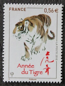 Briefmarke - Frankreich - Jahr des Tigers - 2010 - Neu ** - YT4433 - Bild 1 von 1