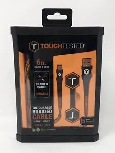 Robust getestet USB-A auf Micro-USB Stecker Lade & Sync Kabel (6 Fuß) NEU VERSIEGELT - Bild 1 von 2