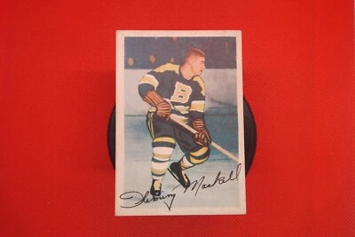 1953-54 Parkhurst Hockey Card Fleming Mackell #91  Boston Bruins - Image 1 of 4