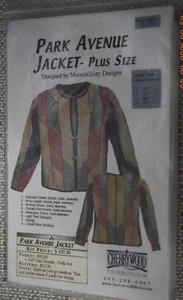 Park Avenue Jacket Pattern Women Sz 1X 2X 3X 4X Quilt-As-You-Go Uncut - Picture 1 of 2