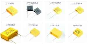 Polyester Safety Capacitor MKP 250V 275V 280V 0.1/0.33/0.47/1/2.2/22/47 nF uF - Picture 1 of 9