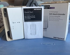 NETGEAR - AC1750 Dwuzakresowy przedłużacz zasięgu Wi-Fi - biały boost istniejący WiFi - Zdjęcie 1 z 11