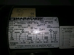 Motor eléctrico Marathon DVL 056H17T5302D, 230/460V, 1750 RPM - Imagen 1 de 7