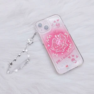 Original DIY Handmade Cute Alloy Phone Charms Women Pendant Kawaii Keychain - Photo 1/6
