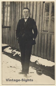 Kriegsgefangenenlager Holzminden: Portrait of M. Bormans *2 (Vintage RPPC WW1 ~1 - Imagen 1 de 1