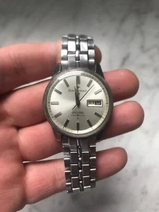 WORKS Seiko Sportsmatic 5 Day Date Men's Analog Automatic Silver - Picture 1 of 5
