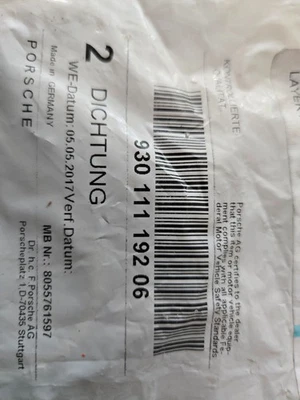 Porsche 911 930 OEM - Juntas de escape - 93011119206 - 930111.192.06 - NUEVO Foto 1 de 4