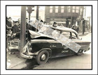 Chicago Police Wreck Vintage Photograph Print 8.5x11"