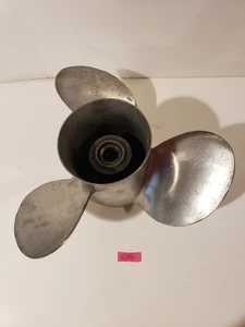 48-16318 MERCURY QUICKSILVER STAINLESS PROP W/HUB 13 3/4 21P FRESH WATER - Picture 1 of 7