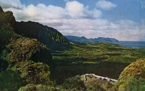 Nuuanu Pali T.H. Observation Point Hawaii Vintage Postcard - Picture 1 of 2