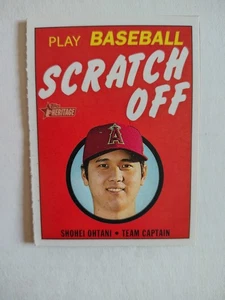2020 Topps Heritage - 1971 Topps Baseball Scratch-Offs Shohei Ohtani #1 - Picture 1 of 3