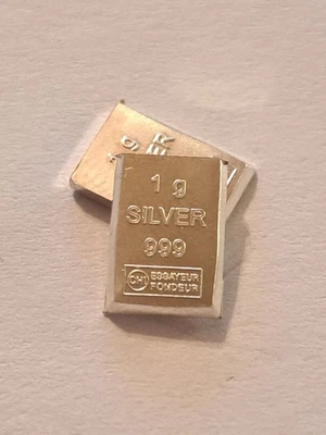 1g Silberbarren 1g Silber 999.Feinsilber - Bild 1 von 3