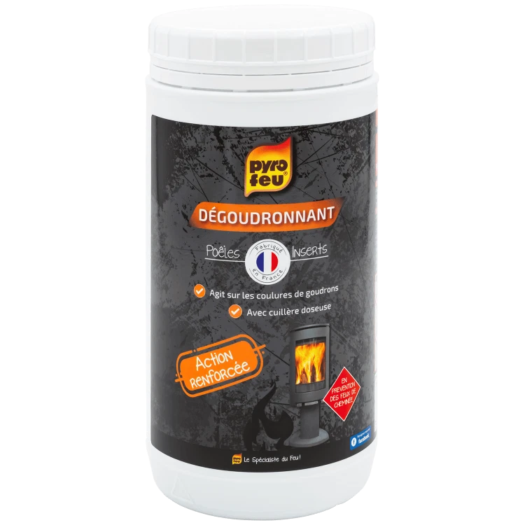PYRO FEU Pyrofeu 13231 Désincrustant pour Focolari et poêles à bois et charbon