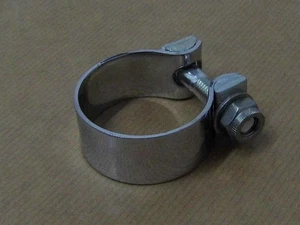 Triumph Tiger Cub E3269 Exhaust Down Pipe To Silencer Chrome Clamp ' - Picture 1 of 4