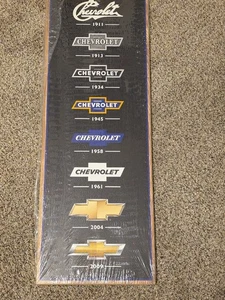 Brands Chevrolet Logo Evolution Vertical Wood Wall Decor Large Chevrolet Wall - Picture 1 of 3