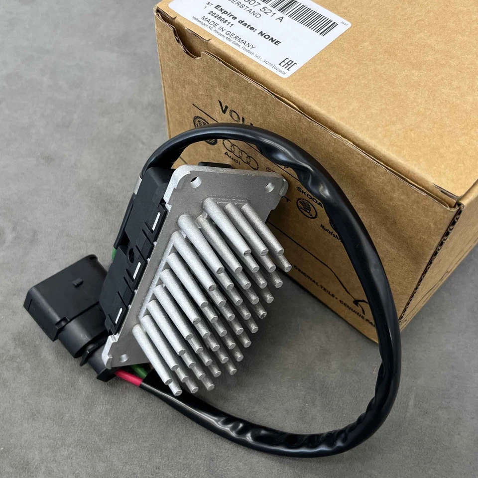 Resistor de motor soprador HVAC com chicote de fios para Volkswagen Phaeton 2004-2006 - Imagem 1 de 4