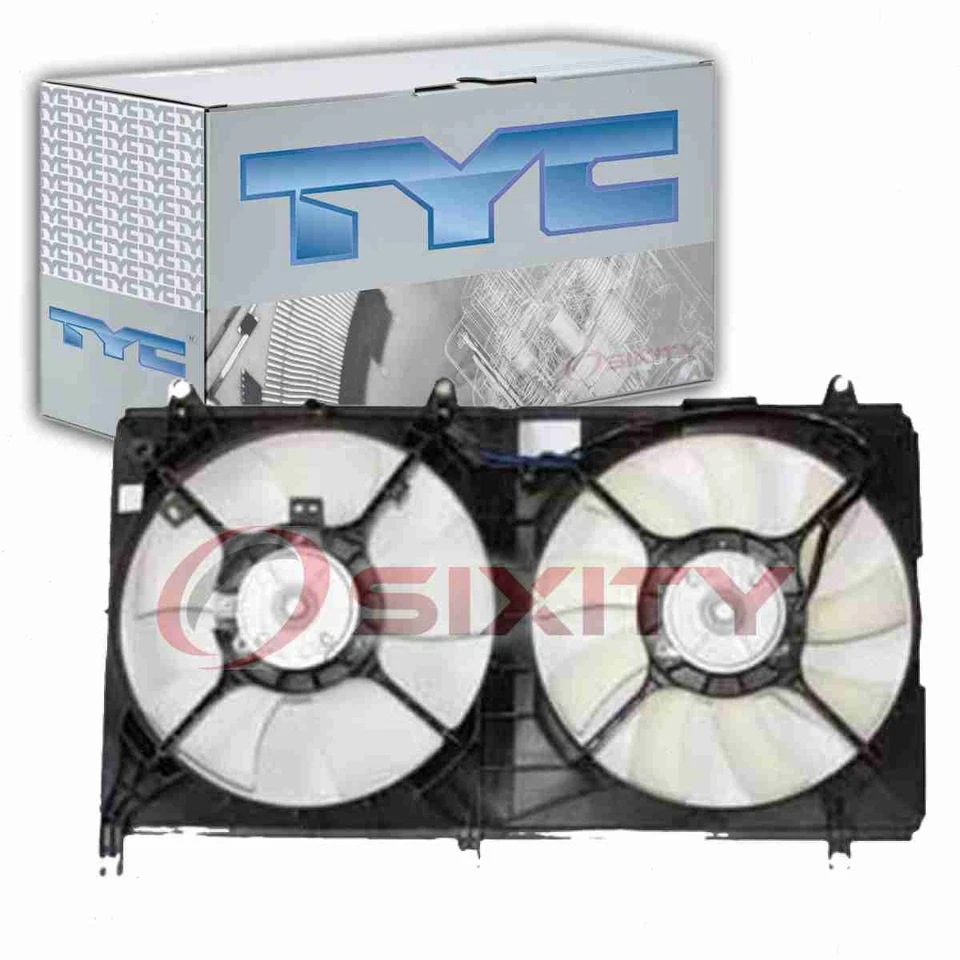 Conjunto de ventilador condensador y radiador doble TYC para Mitsubishi Galant om 2004-2008 Foto 1 de 4