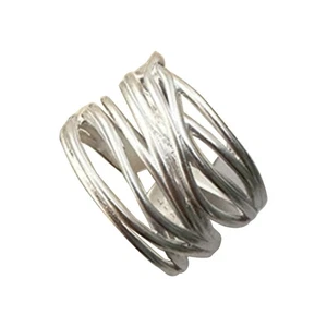 Sophisticated Twisted Detailed Rings Crossovers Rings for Dates Accessorizing - Picture 1 of 8
