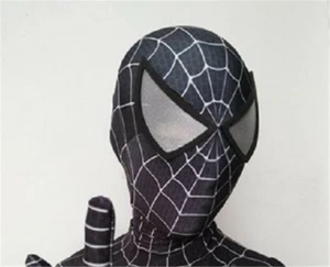 Black Venom Spider-Man Mask Spiderman Halloween Cosplay Costume Props Adult Kids - Picture 1 of 6