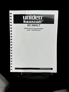 Uniden Bearcat BC 200XLT Instrucciones Manual de Operación Guía del Usuario ENROLLADO EN BOBINA - Imagen 1 de 4