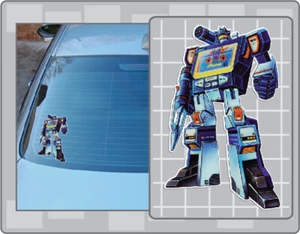 G1 Soundwave Box Art Vinyl Aufkleber #1 Auto LKW Fenstertrafo Aufkleber - Bild 1 von 1