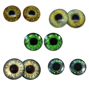 Green Human Inspire Glass Eyes Collection Bundle - Set of 10 Eyes Bulk Wholesale - Picture 1 of 9