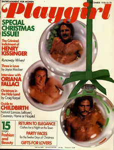 PLAYGIRL 12-76 DECEMBER 1976 HAIRY X3! BEN MERLE AND JEFF! MUST-HAVE FALLACI KI - Picture 1 of 2