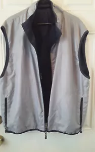 Universal Studios size 3X Navy/gray reversible Staff Employee Zip Vest r389 - Picture 1 of 11