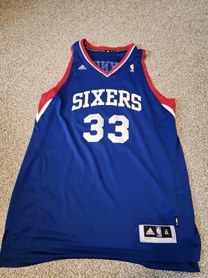 Camiseta Philadelphia 76ers Para Hombre XL Azul Adidas Andrew Bynum NBA Baloncesto Foto 1 de 4