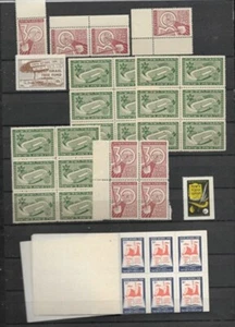 ISRAEL PALESTINE INTERN PERIOD BOOKLETS 1948 MINT NH HR FVF SEE SCAN - Picture 1 of 2