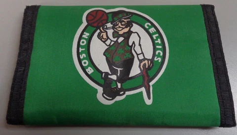 VITNAGE BOSTON CELTICS TRI-FOLD WALLET GREEN NYLON VERY GOOD CONDITION Cover