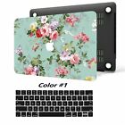 Flower Pattern Rubberized Hard Case Cover For Macbook Pro Air 11 12 13 14 15 16