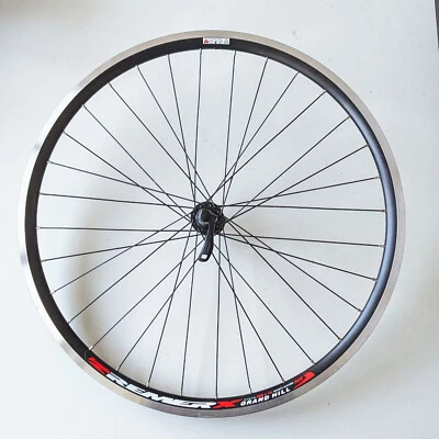 Vorderrad 26" Alu-Hohlkammerfelge schwarz / silber Shimano Deore Nabe - Bild 1 von 2