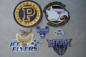 ELECCIÓN de parche de camiseta de hockey de ligas menores retro de Pensacola Ice Pilots Flyers - Imagen 1 de 15