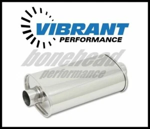 Vibrant 1103 STREETPOWER Oval Muffler, 3" inlet/outlet (Center-Center) - Foto 1 di 1
