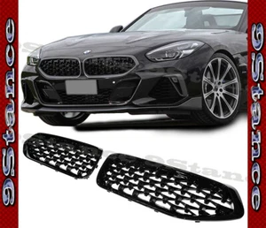 PIANO BLACK DIAMOND LOOK ABS GRILLE FIT 2019-2022 G29 Z4 Convertible All Models - Picture 1 of 4
