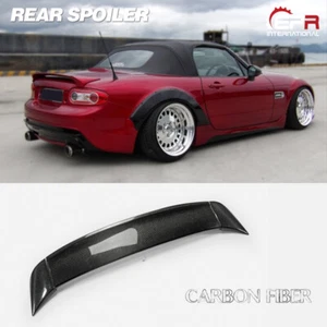 For Mazda MX5 NC Miata Soft Top Carbon Fiber Rear Trunk Spoiler Wing RBK Style - Bild 1 von 12