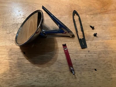 Espejo retrovisor lateral y soporte para puerta Pontiac GTO 1664573 OEM GM 1965 1966 1967 1968 Foto 1 de 4